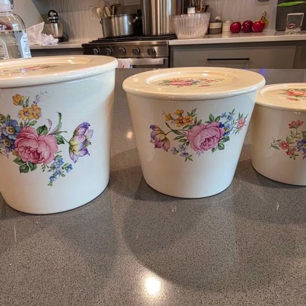 Vintage PCP Co Oven Safe Nesting Dishes with Lids